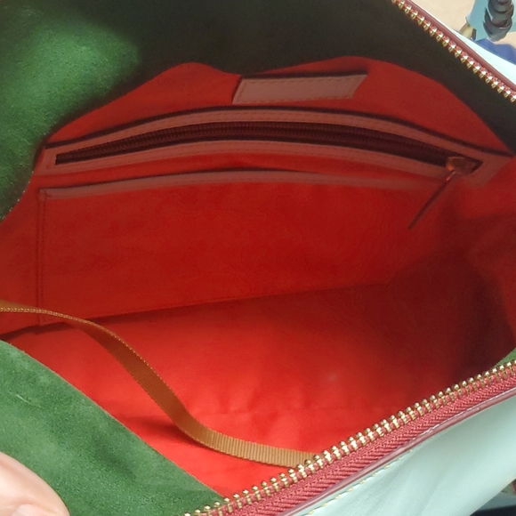 Dooney & Bourke Aqua Florentine Leather Large Bag - Picture 8 of 12